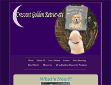 Tablet Screenshot of crescentgoldens.com